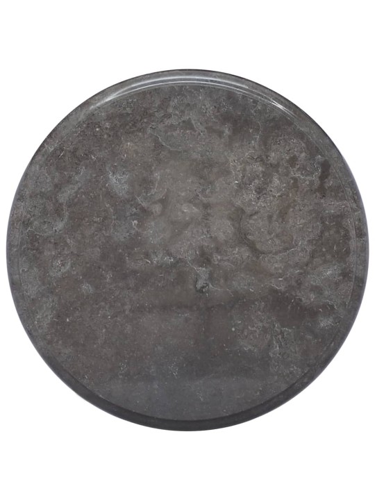 Galda virsma, ø40x2,5 cm, melns marmors