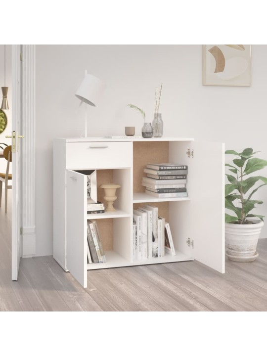 Kumode, balta, 80x36x75 cm, inženierijas koks