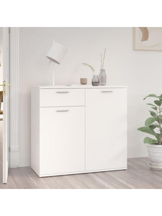 Kumode, balta, 80x36x75 cm, inženierijas koks