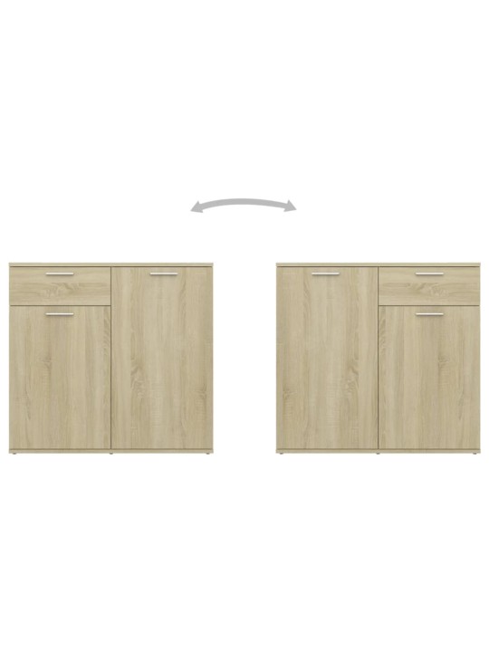 Kumode, ozolkoka krāsa, 80x36x75 cm, inženierijas koks