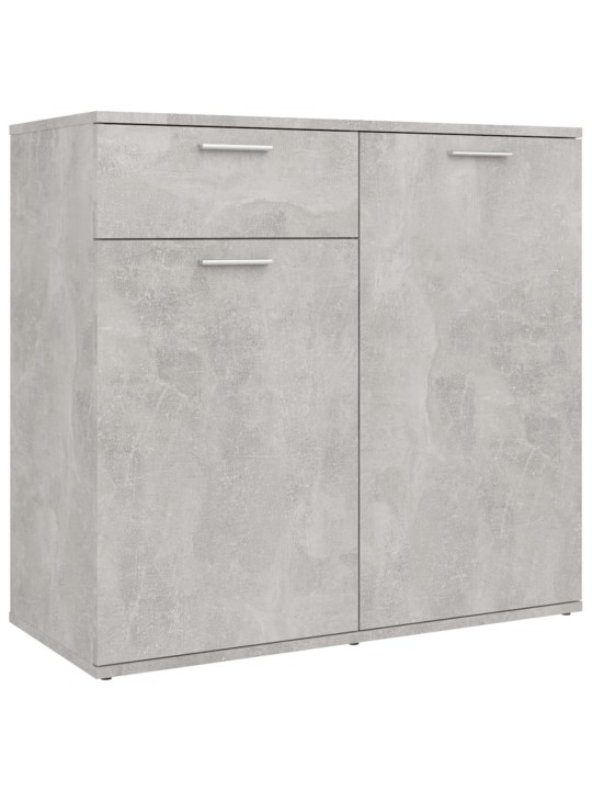 Kumode, betonpelēka, 80x36x75 cm, inženierijas koks
