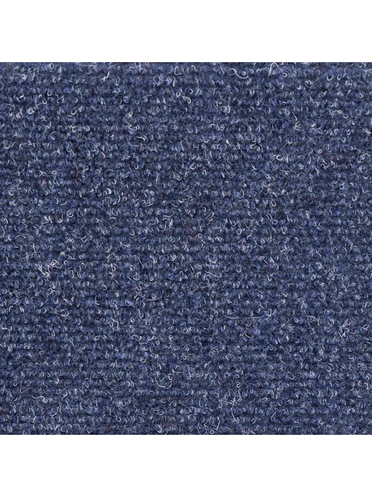 Kāpņu paklājiņi, pašlīmējoši, 5 gab., 56x17x3 cm, zili, pusapaļi
