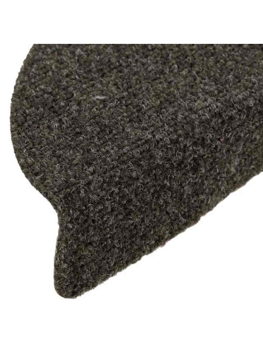 Kāpņu paklājiņi, pašlīmējoši, 5 gab., 56x17x3 cm, antracīta krāsā, pusapaļi