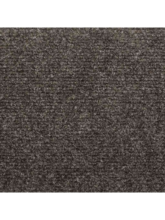 Kāpņu paklājiņi, pašlīmējoši, 5 gab., 56x17x3 cm, antracīta krāsā, pusapaļi