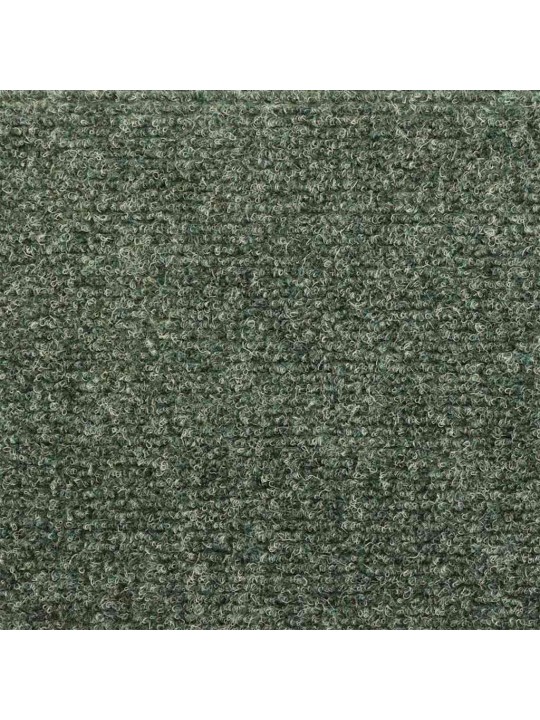 Kāpņu paklājiņi, pašlīmējoši, 5 gab., 65x21x4 cm, zaļi, pusapaļi, lieli