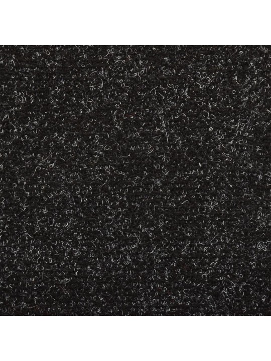 Kāpņu paklāji, 10 gab., 65x21x4 cm, melni
