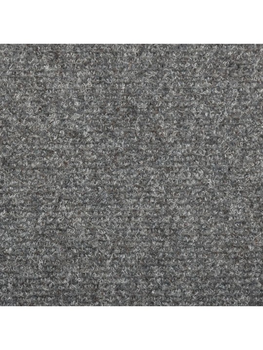 Kāpņu paklāji, 10 gab., 65x21x4 cm, gaiši pelēki