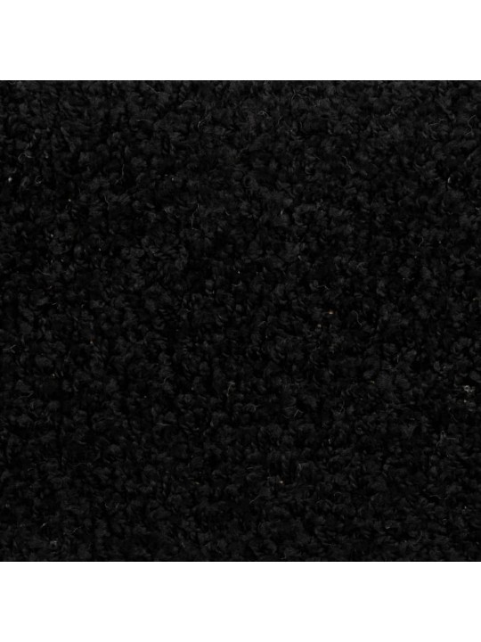 Kāpņu paklāji, 10 gab., 65x21x4 cm, melni