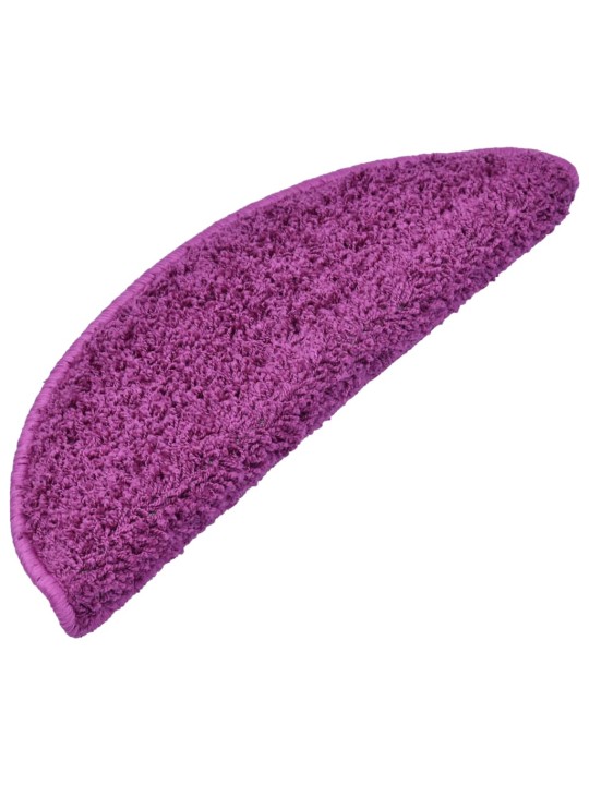 Kāpņu paklāji, 10 gab., 65x21x4 cm, violeti