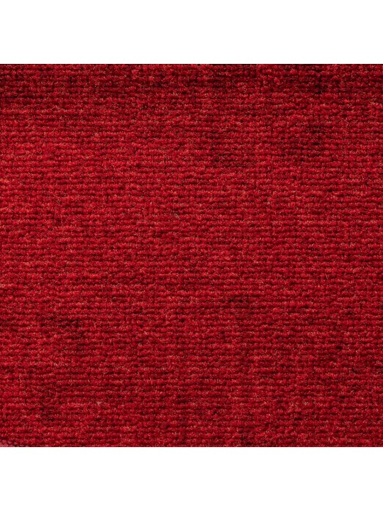 Kāpņu paklāji, 10 gab., pašlīmējoši, 65x21x4 cm, sarkani