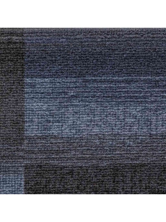 Kāpņu paklāji, 5 gab., pašlīmējoši, 65x21x4 cm, melni ar pelēku