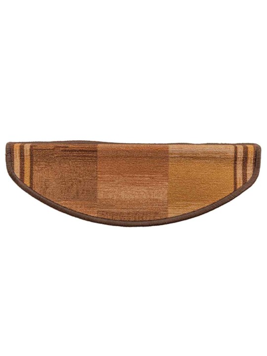 Kāpņu paklāji, 10 gab., pašlīmējoši, 65x21x4 cm, brūni