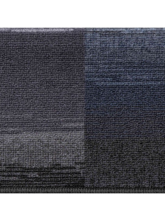 Kāpņu paklāji, 5 gab., pašlīmējoši, 65x21x4 cm, melni ar pelēku