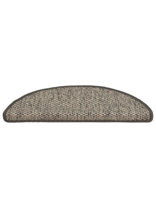 Kāpņu paklāji, 15 gab., pašlīmējoši, 65x21x4 cm, antracītpelēki