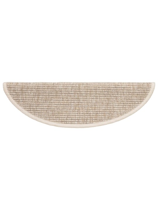 Kāpņu paklāji, 15 gab., pašlīmējoši, 56x17x3 cm, gaiši bēši