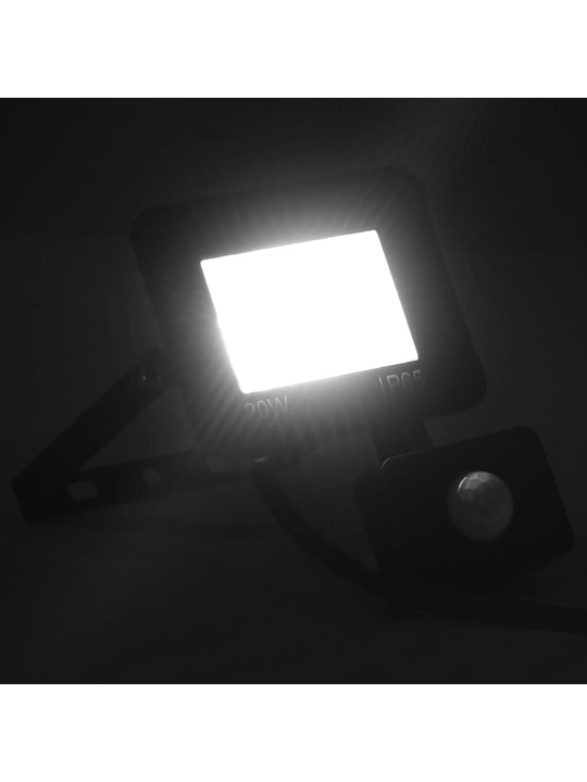 Led prožektors ar sensoru, 20 w, vēsi balta gaisma