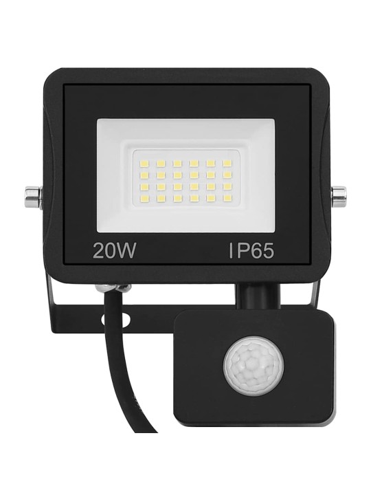 Led prožektors ar sensoru, 20 w, vēsi balta gaisma