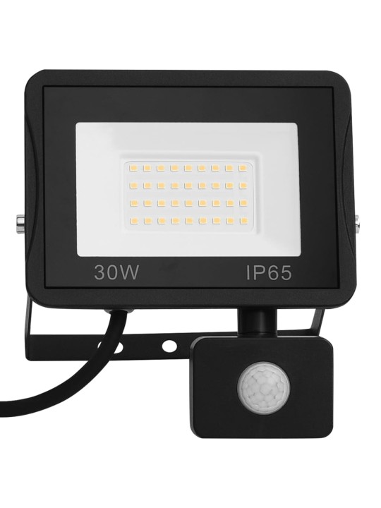 Led prožektors ar sensoru, 30 w, vēsi balta gaisma