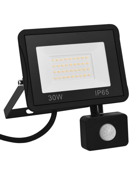 Led prožektors ar sensoru, 30 w, vēsi balta gaisma