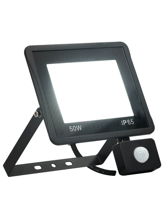 Led prožektors ar sensoru, 50 w, vēsi balta gaisma