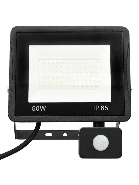 Led prožektors ar sensoru, 50 w, vēsi balta gaisma