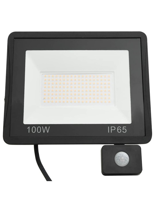 Led prožektors ar sensoru, 100 w, vēsi balta gaisma