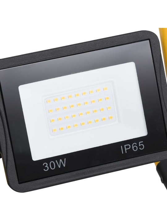 Led prožektors ar rokturi, 30 w, vēsi balta gaisma
