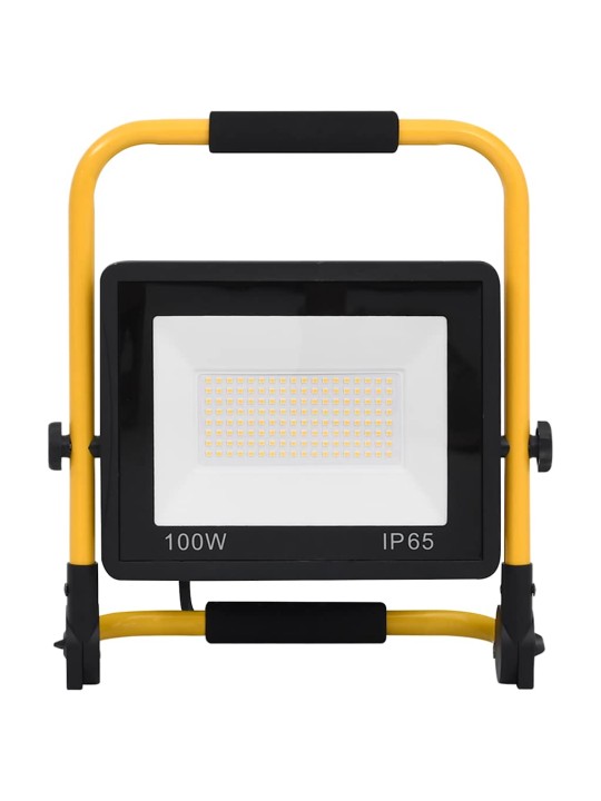 Led prožektors ar rokturi, 100 w, vēsi balta gaisma