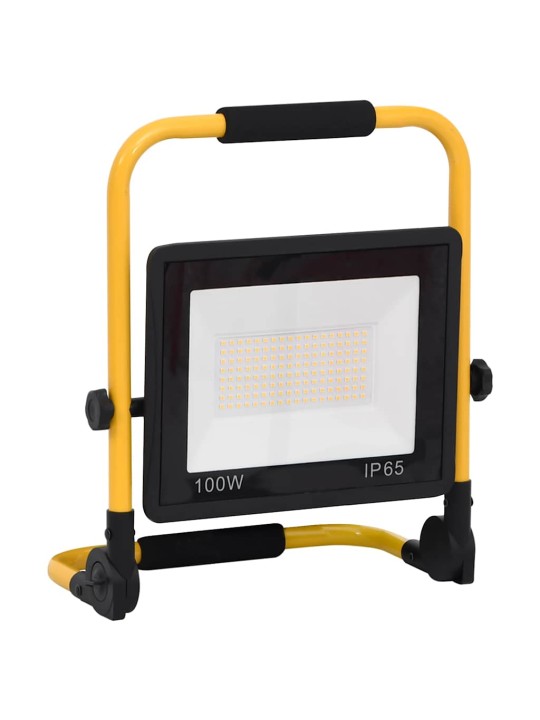 Led prožektors ar rokturi, 100 w, vēsi balta gaisma