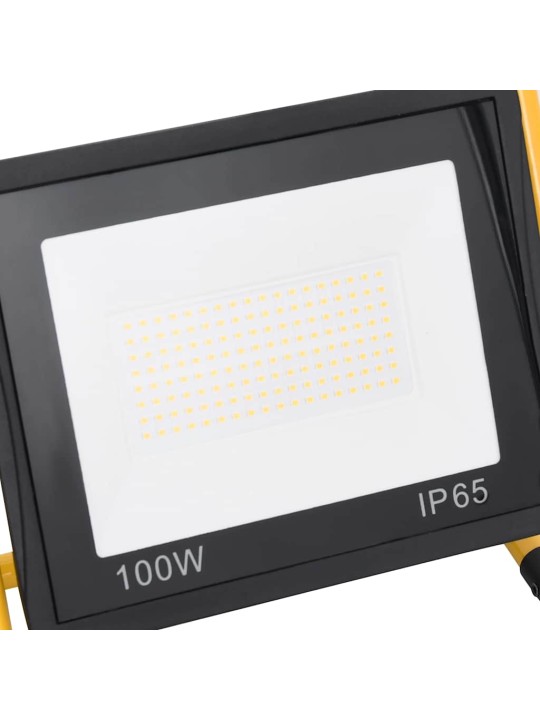 Led prožektors ar rokturi, 100 w, vēsi balta gaisma