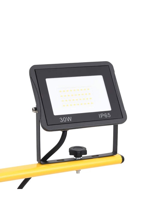 Led prožektors ar statīvu, 2x30 w, silti balta gaisma