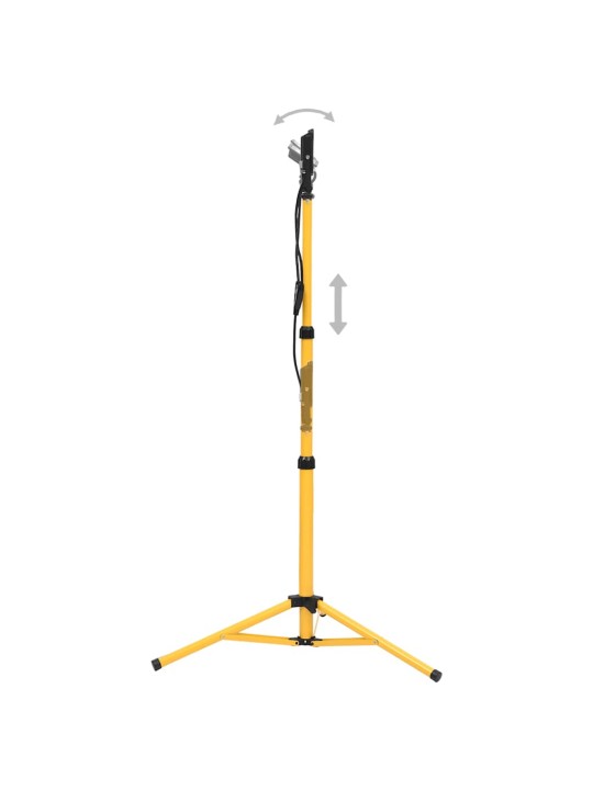 Led prožektors ar statīvu, 2x50 w, silti balta gaisma