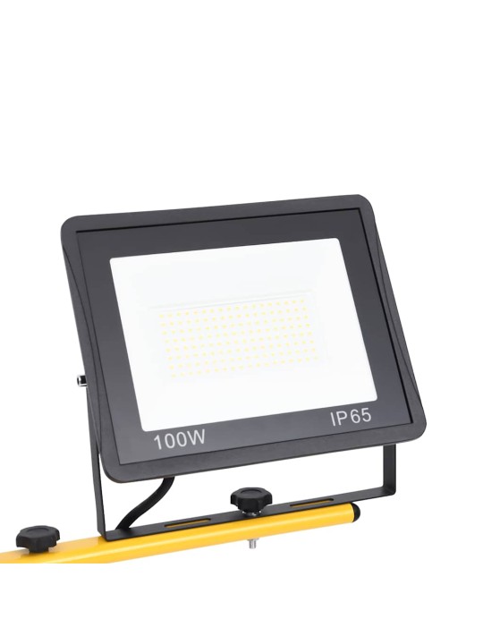 Led prožektors ar statīvu, 2x100 w, silti balta gaisma