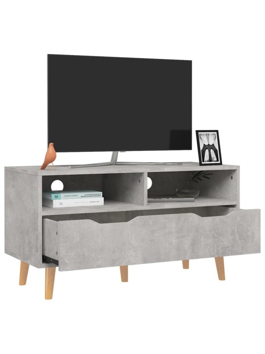 Tv skapītis, betona pelēks, 90x40x48,5 cm, inženierijas koks