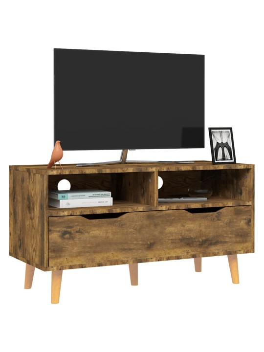 Tv skapītis, ozolkoka krāsā, 90x40x48,5 cm, inženierijas koks