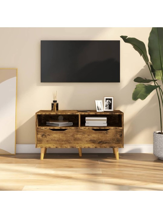 Tv skapītis, ozolkoka krāsā, 90x40x48,5 cm, inženierijas koks