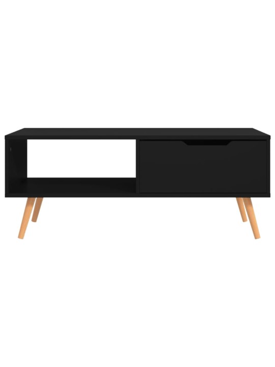 Kafijas galdiņš, melns, 100x49,5x43 cm, skaidu plāksne
