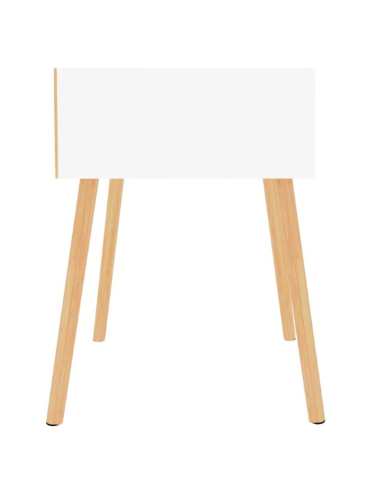Naktsskapīši, 2 gab., spīdīgi balti, 40x40x56 cm, skaidu plātne