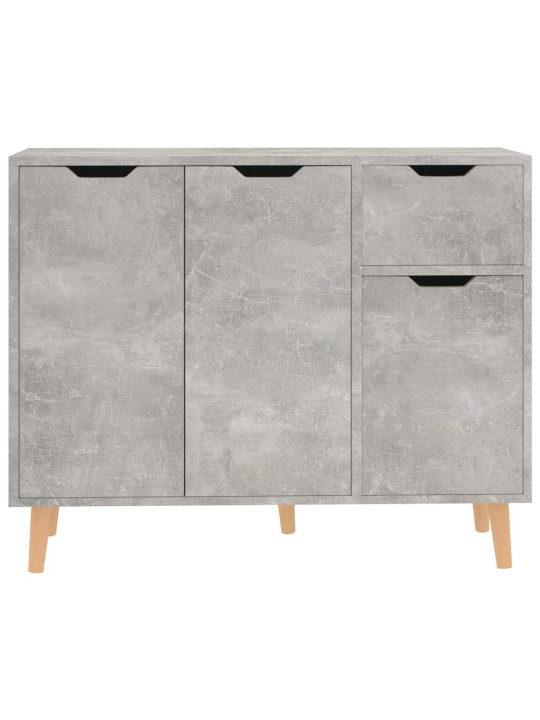 Kumode, betona pelēka, 90x30x72 cm, inženierijas koks