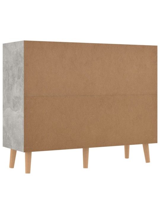 Kumode, betona pelēka, 90x30x72 cm, inženierijas koks