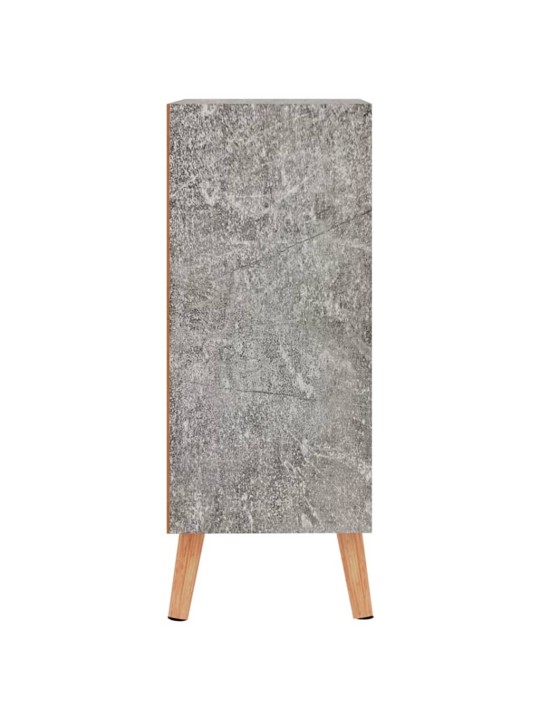 Kumode, betona pelēks, 60x30x72 cm, inženierijas koks