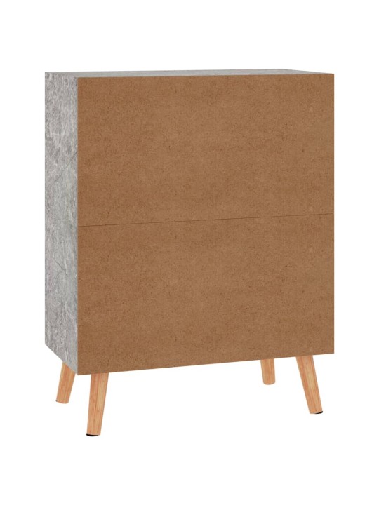 Kumode, betona pelēks, 60x30x72 cm, inženierijas koks