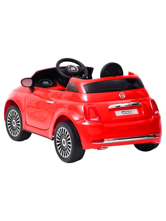 Elektriska bērnu automašīna fiat 500, sarkana