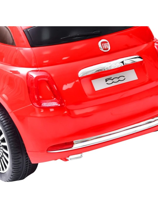 Elektriska bērnu automašīna fiat 500, sarkana