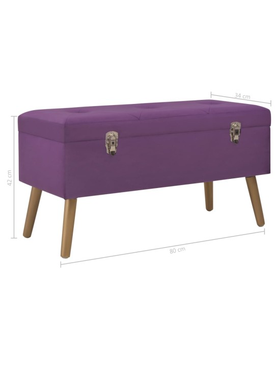 Sols ar kasti, 80 cm, violets samts