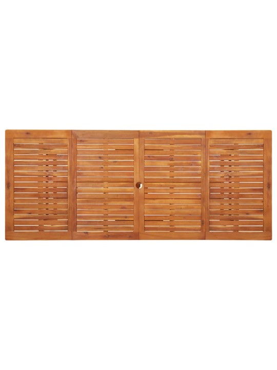 Dārza galds, 220x90x75 cm, akācijas masīvkoks