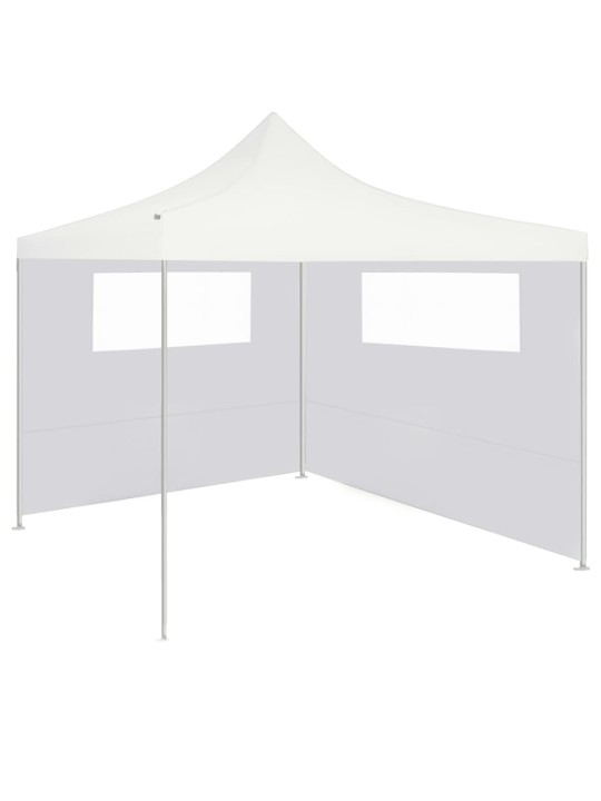Dārza nojumes siena ar logiem, 6x2 m, balta