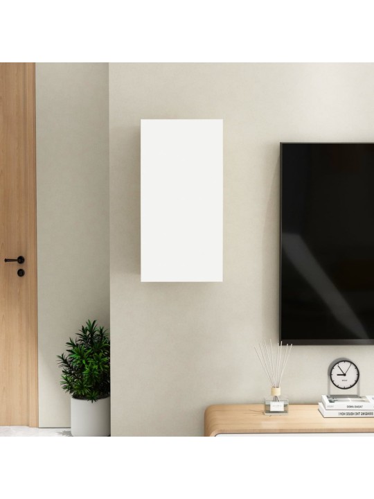 Tv skapītis, balts, 30,5x30x60 cm, inženierijas koks