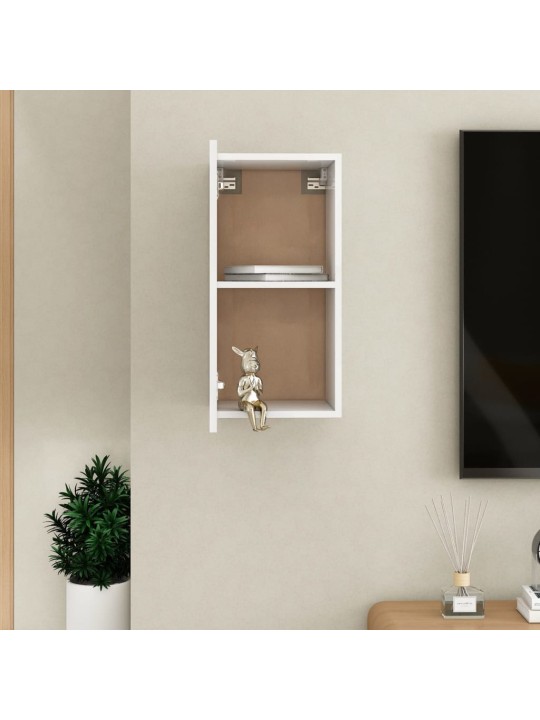 Tv skapītis, balts, 30,5x30x60 cm, inženierijas koks