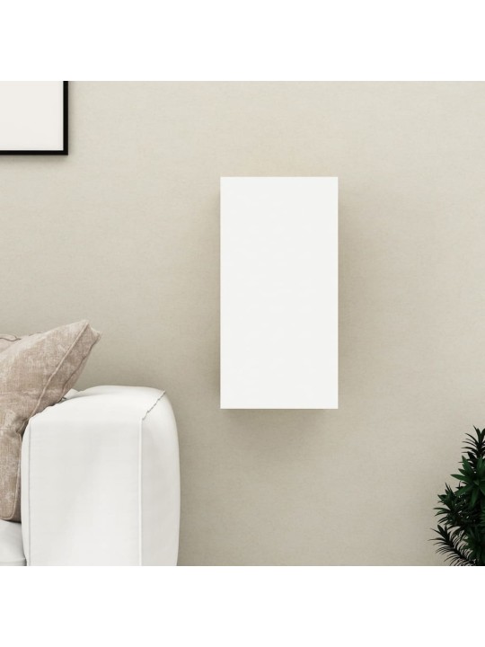 Tv skapītis, balts, 30,5x30x60 cm, inženierijas koks